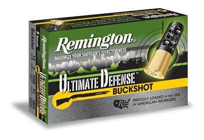 Picture of Remington 12HB4HD Ultimate Defense Buckshot 12 GA, 3", 4B, 41 Pellet, 1225 fps, 5 Rnd, Boxed