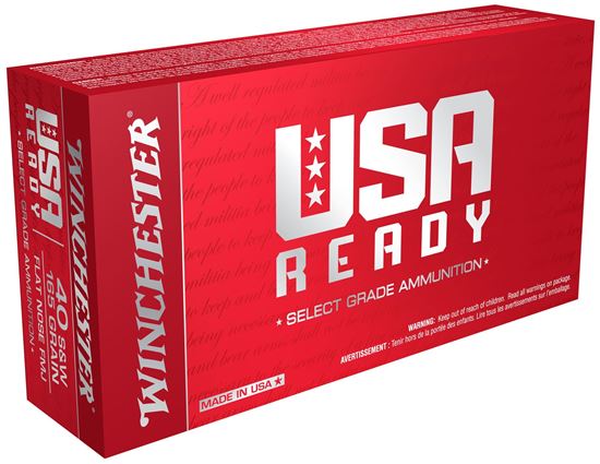 Picture of Winchester RED9 USA Ready Pistol Ammo 9mm, FMJ-FN, 115 Gr, 1190 fps, 50 Rnd, Boxed