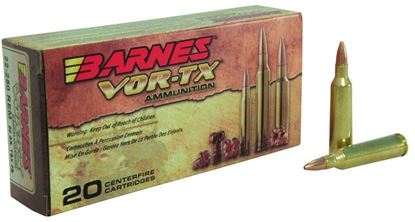 Picture of Barnes 22008 VOR-TX Rifle Ammo 22-250 REM, TSX FB, 50 Grains, 3830 fps, 20, Boxed