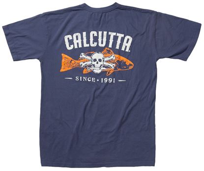 Picture of Calcutta Fish Bones T-Shirts W/Pocket
