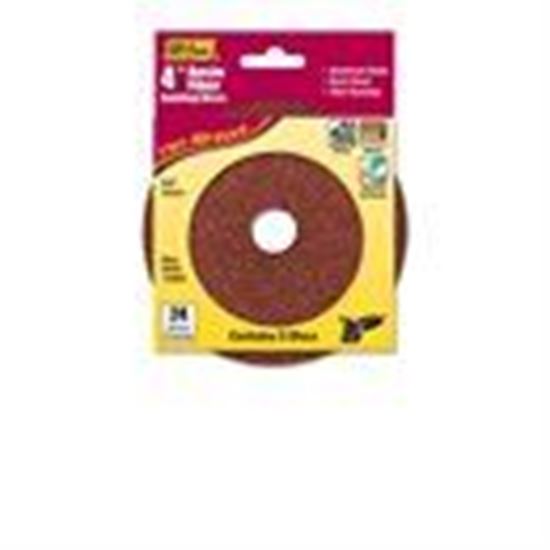 Picture of 4" x 5/8"  24 Grit  Resin Fiber Disc  
