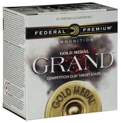 Picture of Federal GMT118-7.5 Gold Medal Grand Paper Shotshell 12 GA 2 3/4" 3DE 1 1/8oz 7.5 25 Rnd Per Box