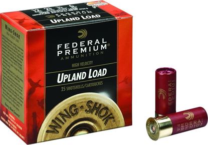 Picture of Federal P138-6 Wing-Shok High-Velocity Shotshell 12 GA, 2-3/4 in, No. 6, 1-3/8oz, 4.71 Dr, 1500 fps, 25 Rnd per Box