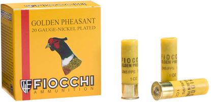 Picture of Fiocchi 20GP5 Golden Pheasant Shotshell 20 GA, 2-3/4 in, No. 5, 1oz, 1245 fps, 25 Rnd per Box