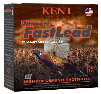 Picture of Kent K203UFL36-5 Ultimate Fast Lead Diamond Shot Upland Shotshell 20 GA, 3 in, No. 5, 1-1/4oz, 1300 fps