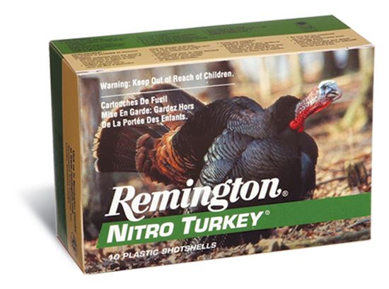 Picture of Remington NT12S4 Nitro Turkey Magnum Loads Shotshell 12 GA, 2-3/4, No. 4, 1-1/2oz, 1260fps, 10Rnds, Boxed