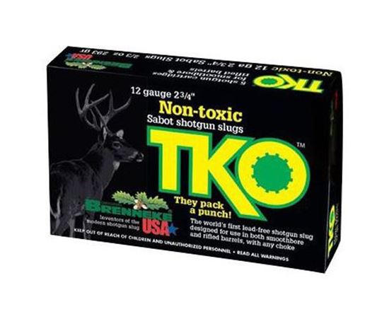 Picture of Brenneke SL-122TKO TKO Non-toxic Tin, 12 GA, 2 3/4'', 2/3oz, 5 Rnd per Box