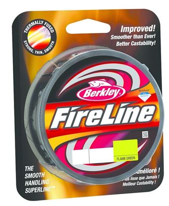 Picture of Berkley BFLFS4-GG FireLine Fused Original Braided Line 4lb/1 125yd Filler Spool Flame Green