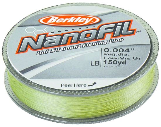 Picture of Berkley NF1508-22 Nanofil Uni-Filament Line 8lb 150yd Filler Spool Lo-Vis Green