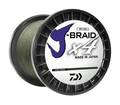 Picture of Daiwa JB4U8-3000DG J-Braid x4 4 Strand Braided Line 8lb 3000yd Bulk Spool Dark Green