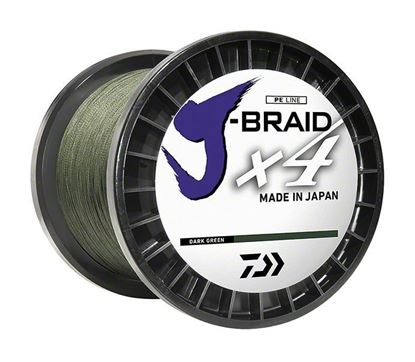 Picture of Daiwa JB4U20-3000DG J-Braid x4 4 Strand Braided Line 20lb 3000yd Bulk Spool Dark Green