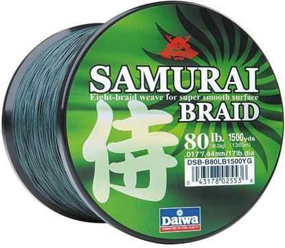 Picture of Daiwa DSB-B30LB300YG Samurai Braided Line 30lb 300yd Filler Spool Green