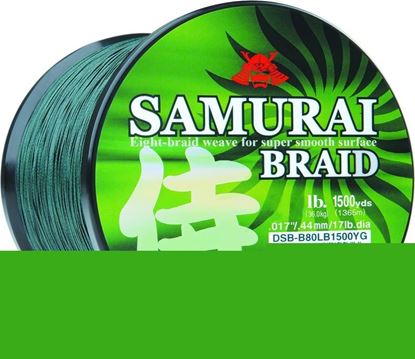 Picture of Daiwa DSB-B55LBG Samurai Braided Line 55lb 1500yd Filler Spool Green