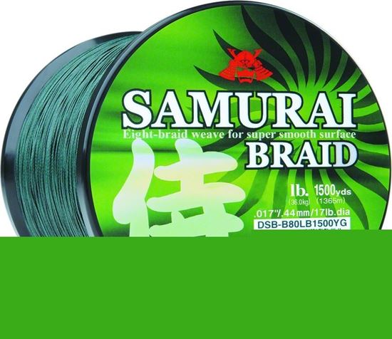 Picture of Daiwa DSB-B55LBG Samurai Braided Line 55lb 1500yd Filler Spool Green