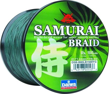 Picture of Daiwa DSB-B40LBG Samurai Braided Line 40lb 1500yd Filler Spool Green
