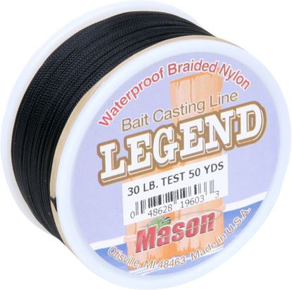 Picture of Mason CB50-30 Legend Baitcast Nylon Braided Line 30lb 50yd Black