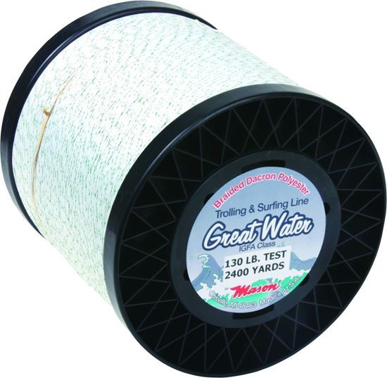 Picture of Mason 24GD-130 IGFA Green Dot Braided Line 130lb 2400yd Dacron