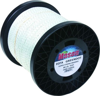 Picture of Mason 24GD-80 IGFA Green Dot Braided Line 80lb 2400yd Dacron