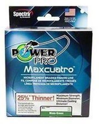 Picture of Power Pro 33400800500E MaxCuatro Spectra HT Braided Fishing Line 80lb 500yd Moss Green
