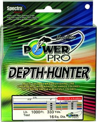Picture of Power Pro 21100300333J Depth-Hunter Braided Fishing Line Metered 30lb 1000ft 333yd Multi-Colored