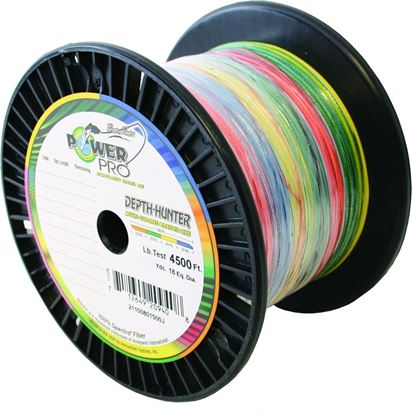 Picture of Power Pro 21100300500J Depth-Hunter Braided Fishing Line Metered 30lb 1500Ft 500yd Multi-Colored