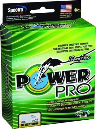 Picture of Power Pro 21100300150Y Spectra Braided Fishing Line 30lb 150yd Hi-Vis Yellow