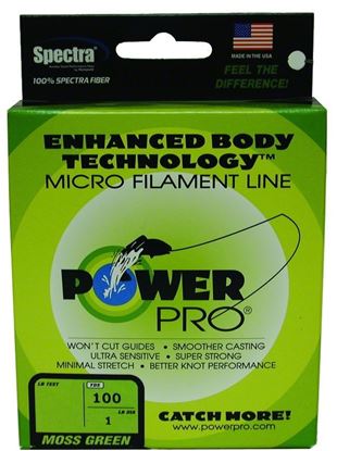 Picture of Power Pro 21100200100E Spectra Braided Fishing Line 20lb 100yd Green