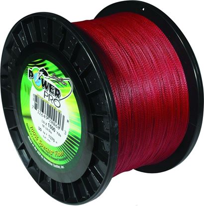 Picture of Power Pro 21100301500V Spectra Braided Fishing Line 30lb 1500yd Vermillion Red