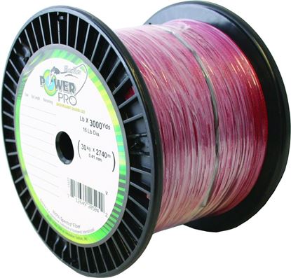 Picture of Power Pro 21100303000V Spectra Braided Fishing Line 30lb 3000yd Vermillion Red
