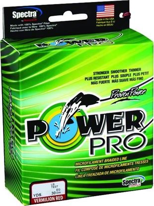 Picture of Power Pro 21100300150V Spectra Braided Fishing Line 30lb 150yd Vermillion Red