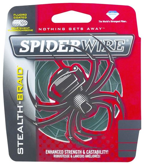 Picture of Spiderwire SCS10G-125 Stealth Braided Line 10/2lb/Dia 125yd Filler Spool Moss Green