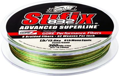 Picture of Sufix 660-130CA 832 Advanced Superline Braid 30lb 300yd Camo Boxed