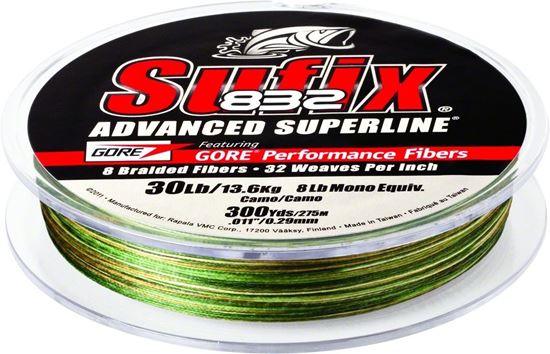 Picture of Sufix 660-030CA 832 Advanced Superline Braid 30lb 150yd Camo