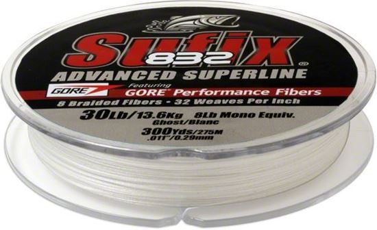 Picture of Sufix 660-150GH 832 Advanced Superline Braid 50lb 300yd Ghost Boxed