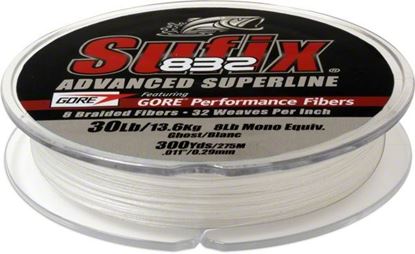 Picture of Sufix 660-180GH 832 Advanced Superline Braid 80lb 300yd Ghost Boxed