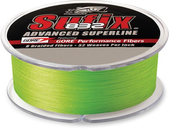 Picture of Sufix 660-220L 832 Advanced Superline Braid 20lb 600yd Neon Lime Boxed