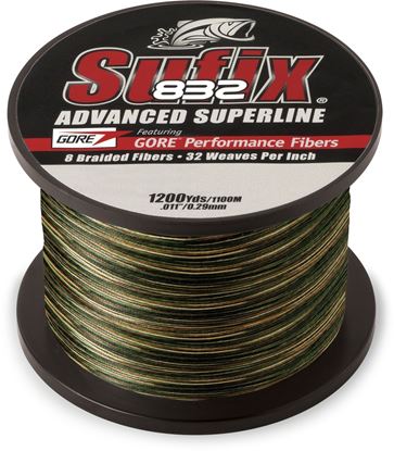 Picture of Sufix 660-310CA 832 Advanced Superline Braid 10lb 1200yd Camo Boxed