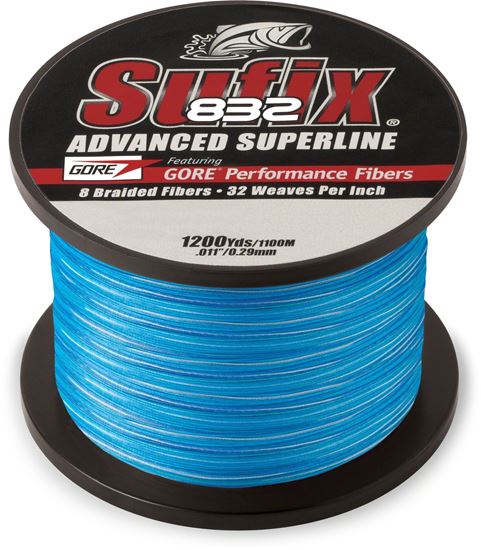 Picture of Sufix 660-315CC 832 Advanced Superline Braid 15lb 1200yd Coastal Camo Boxed