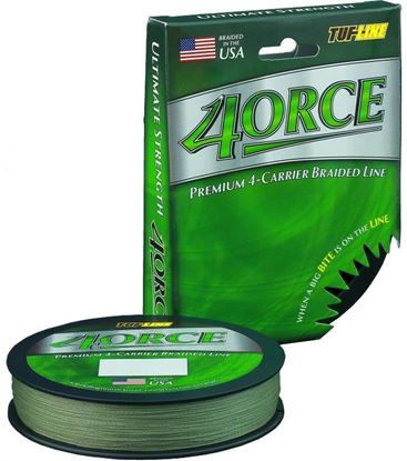 Picture of Tuf-Line FE20125GN 4ORCE Braided Line 4-Carrier 20lb 125yd Green