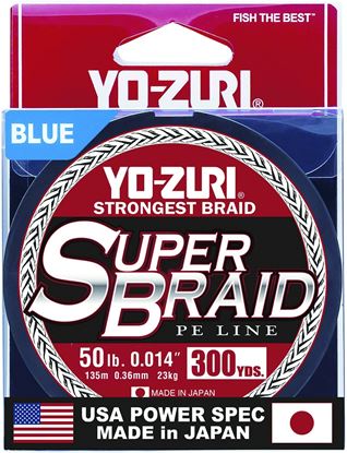 Picture of Yo-Zuri YZ SB 50LB BL 300YD SuperBraid Line 50lb 300yd Blue Boxed