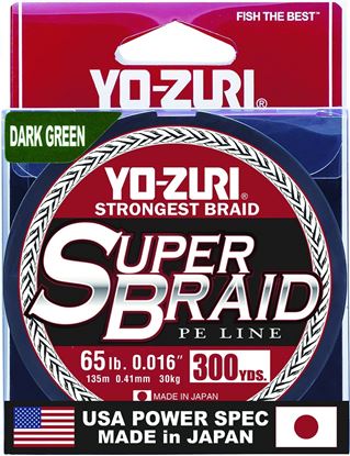 Picture of Yo-Zuri YZ SB 65LB DG 300YD SuperBraid Line 65lb 300yd Dark Green Boxed