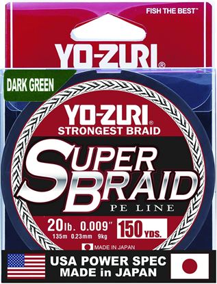 Picture of Yo-Zuri YZSB20LBDG150YD SuperBraid Line 20lb 150yd Green Boxed