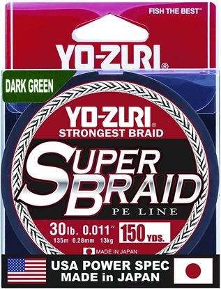 Picture of Yo-Zuri YZSB30LBDG150YD SuperBraid Line 30lb 150yd Green Boxed