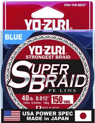 Picture of Yo-Zuri YZSB40LBBL150YD SuperBraid Line 40lb 150yd Blue Boxed