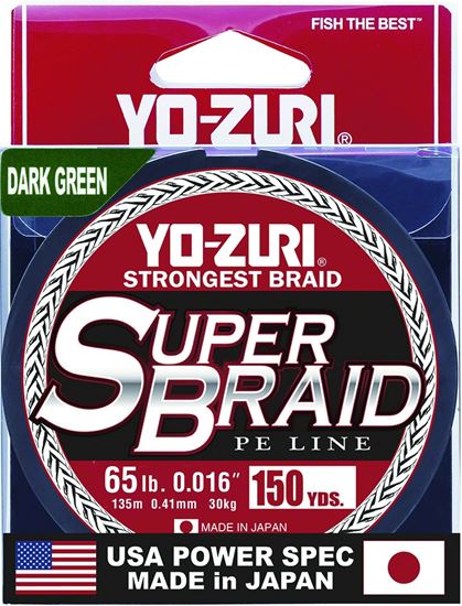 Picture of Yo-Zuri YZSB65LBDG150YD SuperBraid Line 65lb 150yd Green Boxed