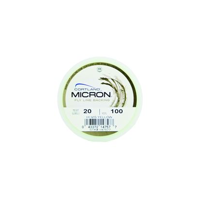 Picture of Cortland 147577 Micron Fly Line Backing 20lb 100yd Yellow
