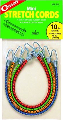 Picture of Coghlans 516 Mini Stretch Cords 10" 4Pk (503904)