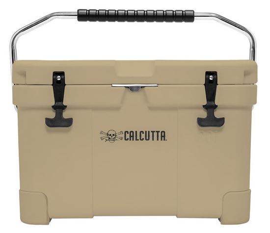 Picture of Calcutta CCTG2-20 Renegade Cooler 20 Liter Tan w/LED Drain Plug, SS Carry Handle, 20.9"L x 12.4"W x 13.8"H