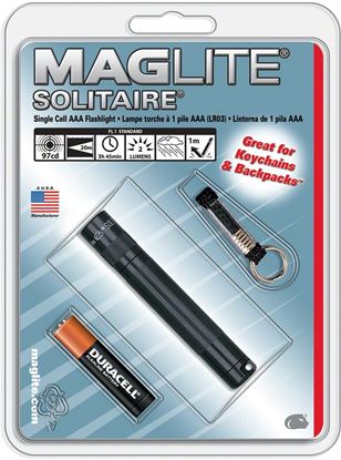 Picture of Maglite K3A016 Solitaire Black AAA Flashlight