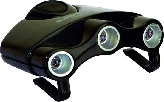 Picture of Cyclops CYC-HCI-W Orion Hat Clip Light w/3 Clear LED Lights, 17.5 Lumen, 2-CR2032 Batteries Included